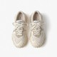 Anti-slip Breathable Lace-up Chunky Beige White Sneakers For Women