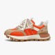 Casual Mixed Colors Patchwork Chunky Orange Brown Sneakers For Women