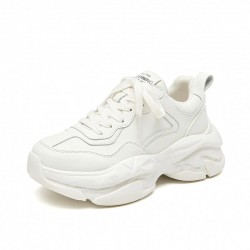 Casual Platform White Sneakers For Women