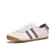 Classic Retro Leather Running White Purple Sneakers For Women