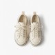 Leisure Canvas Beige Black Sneakers For Women