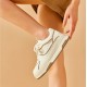 Leisure Platform White Brown Sneakers For Women