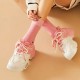 Mixed Color Mesh Casual Chunky Pink White Sneakers For Women