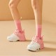 Mixed Color Mesh Casual Chunky Pink White Sneakers For Women