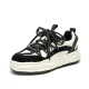 Mixed Colors Platform Black White Sneakers for Women