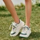 Mixed Colors Platform Green White Sneakers For Women