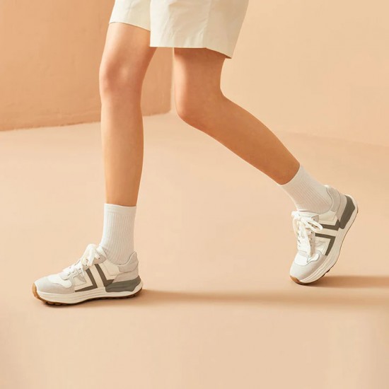 Multi-colors Chunky Ripple Grey White Sneakers For Women