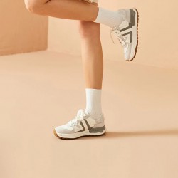 Multi-colors Chunky Ripple Grey White Sneakers For Women