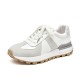 Neutral Platform Grey White Sneakers For Womens