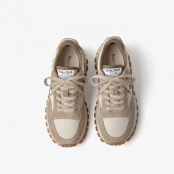 Non-slip Chunky Brown Beige Sneakers for Women