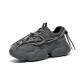 Strappy Design Chunky Grey Sneakers for Women