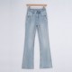 2024 Fashion Wide-leg Ltblue Jeans For Women