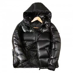 Men's short Black down jacket For Men