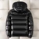 Men's short Black down jacket For Men