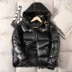 Men's short Black down jacket For Men