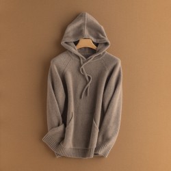 Thick Hooded Brown Sweatshirt For Women